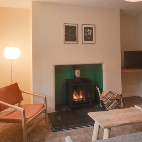 Cosy up in front of the log burner when the Welsh weather turns chilly