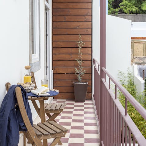 Take five with a coffee on the balcony (Pastéis de nata optional)