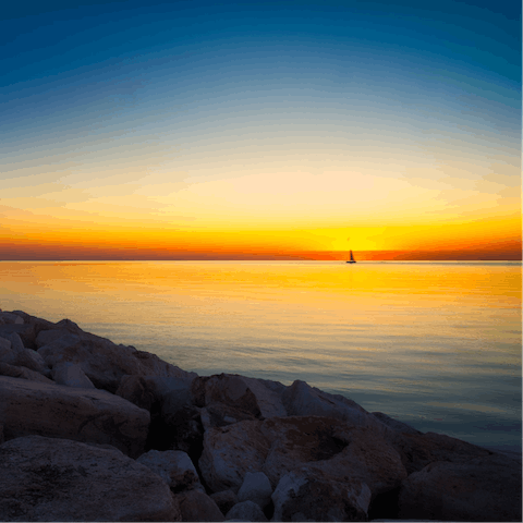 Drive just 10km to San Benedetto del Tronto beach