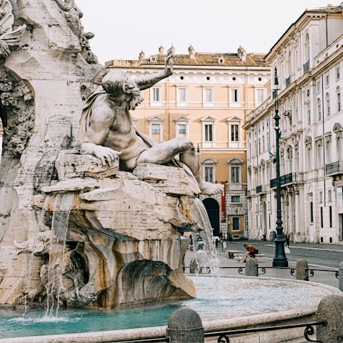 Walk just a few minutes to Piazza Navona