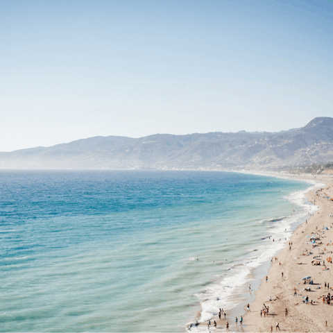 Hop in the car and be standing on Malibu's coastline in around ten minutes
