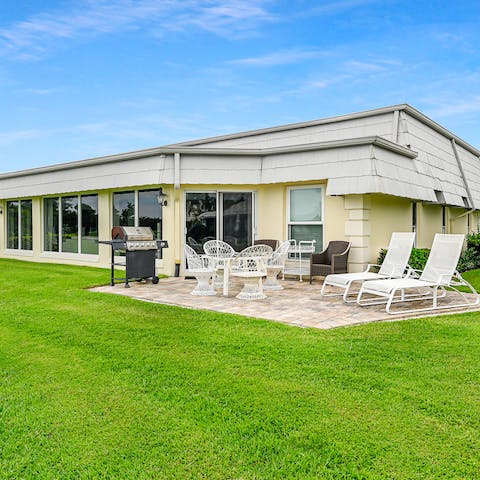 Enjoy an evening barbecue on your terrace