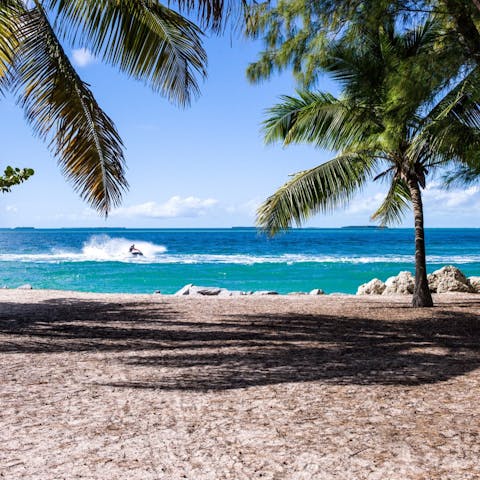 Drive to one of the nearby beaches, including South Palm Beach and Lake Worth Beach Park