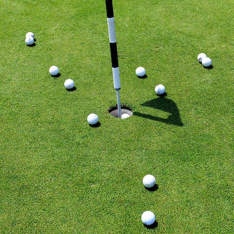 Head to the nearby golf course for some well-earned time on the fairway