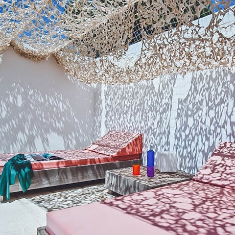 Soak up the sunshine from the secluded sunbathing terrace