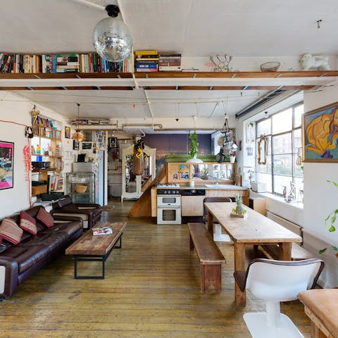 Immerse yourself in the eclectic decor