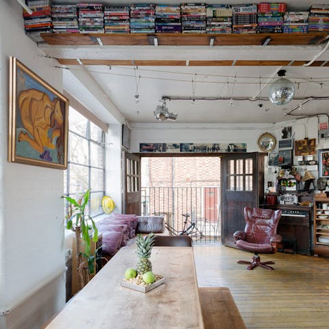 Open up the tri-fold warehouse doors for some air