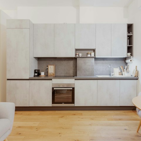 Prepare some antipasti in the kitchen