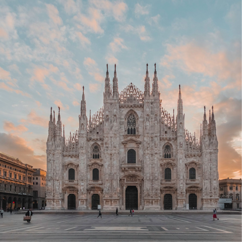 Explore Milan, including the Duomo, a short stroll away