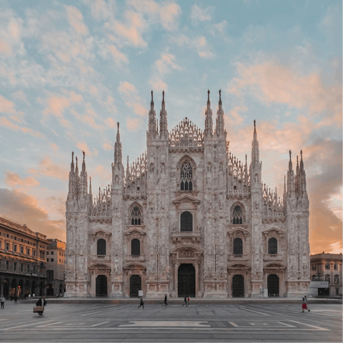 Explore Milan, including the Duomo, a short stroll away