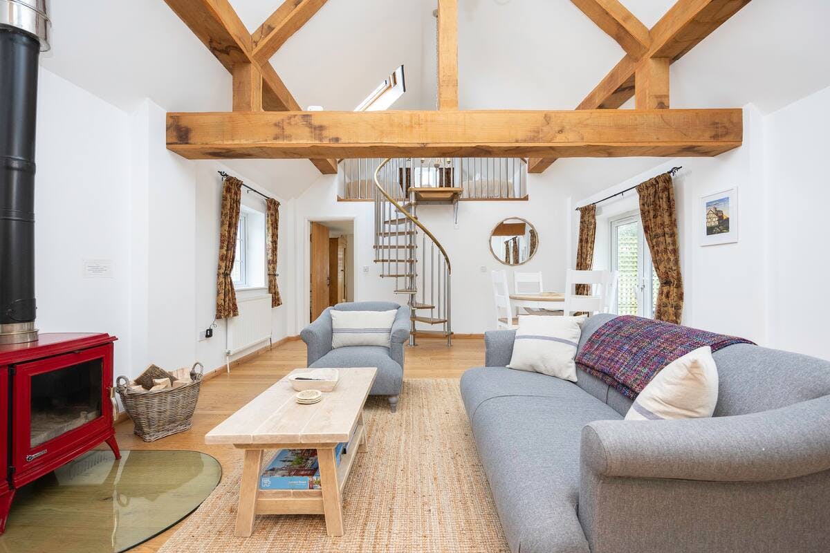 Oak Beams & Spiral Stairs