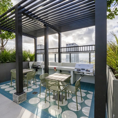 Fire up the barbecue high above the Miami skyline