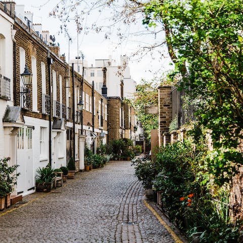 Explore Chelsea's picturesque streets – the famous King's Road is a fifteen-minute walk away