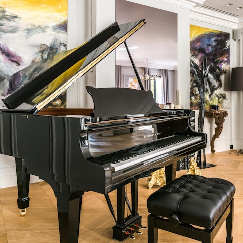 Try your hand at piano – your host can arrange lessons