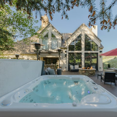 Make a beeline for the hot tub for an evening soak