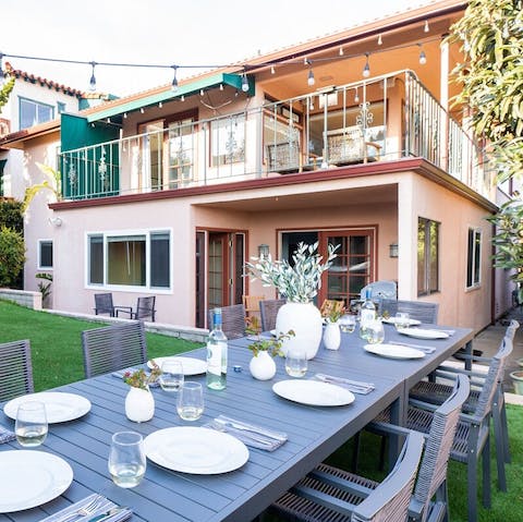 Fire up the barbecue and put the drinks on ice – this home is perfect for outdoor dining