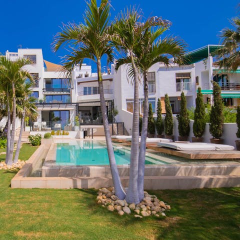 Soak up the sun next to the pristine shared pool