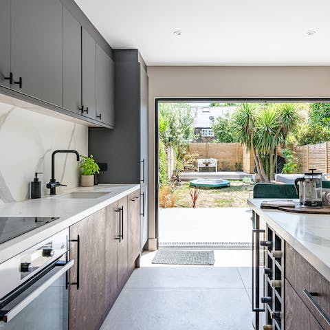 Prepare delicious meals in the state-of-the-art kitchen