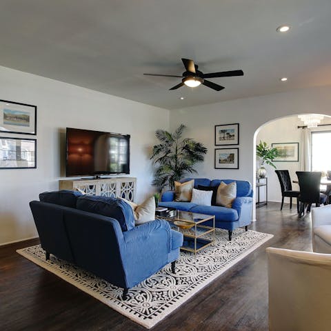 Admire the 1930's details in the living area