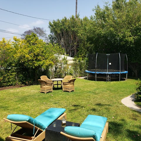 Enjoy family fun in the garden immersed in a sanctuary of trees