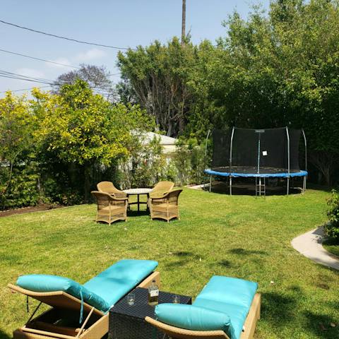 Enjoy family fun in the garden immersed in a sanctuary of trees