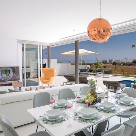 On hot days, stay in and soak up the pristine interiors