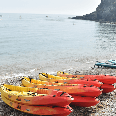 Head to the Jurassic Coast for a day of sightseeing and watersports