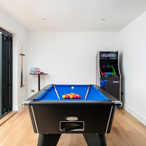 Challenge a loved one to a game of pool