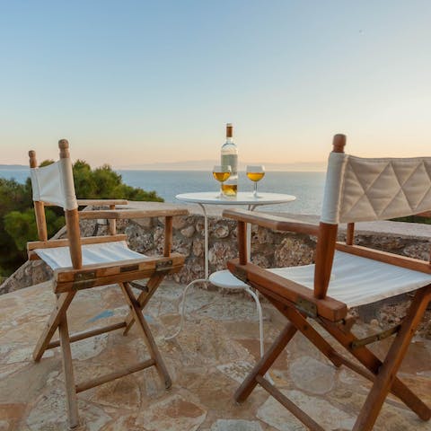 Fire up the barbecue and dine alfresco as the sun sets