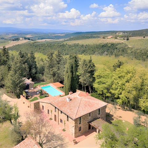 Experience a wonderful sense of privacy in the heart of Chianti