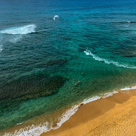 Stay a one-minute stroll from Maui's Kaanapali Beach