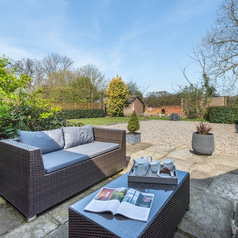 Sip your morning coffee out on the terrace with the early morning sun