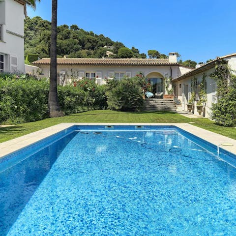 Take a dip in the swimming pool