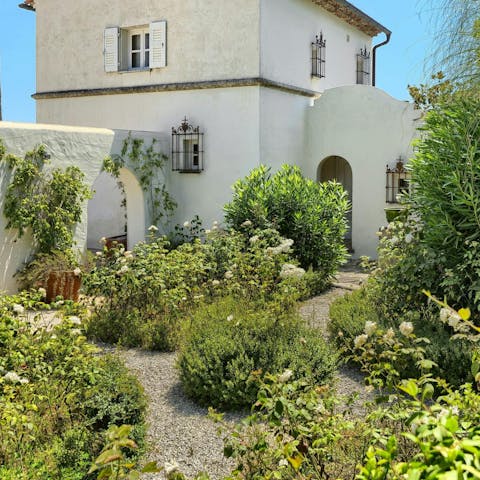 Soak up the sun in the tranquil garden