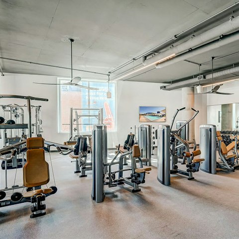 Work out in the gym after a hike in the desert