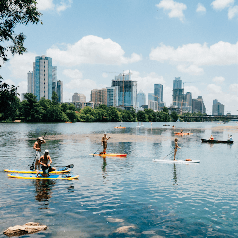 Discover nearby Lady Bird Lake, an Austin hotspot