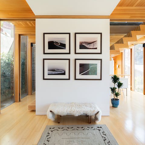 Admire your host's original photography