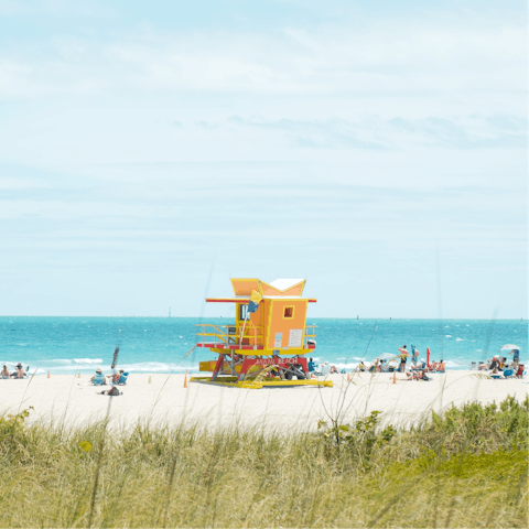 Drive to Miami Beach for a dip in the Atlantic Ocean