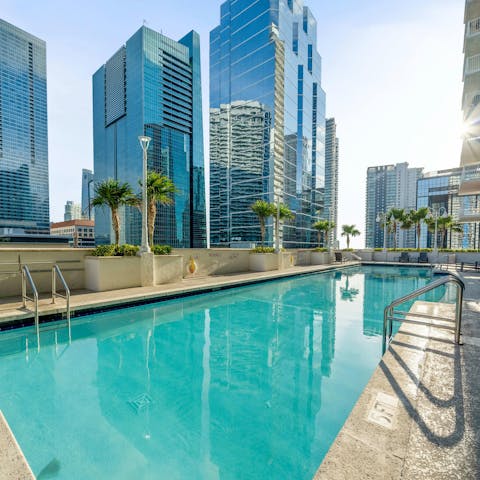 Take a dip in the sun-kissed communal pool