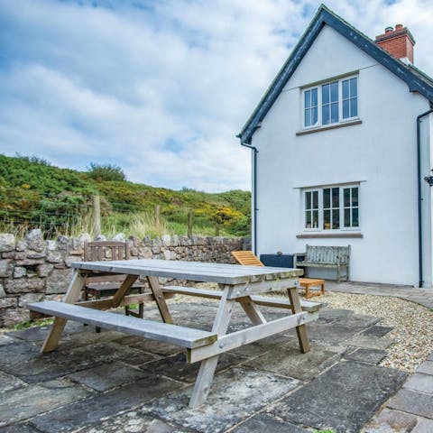 Make the most of sunny days with lunch on the patio