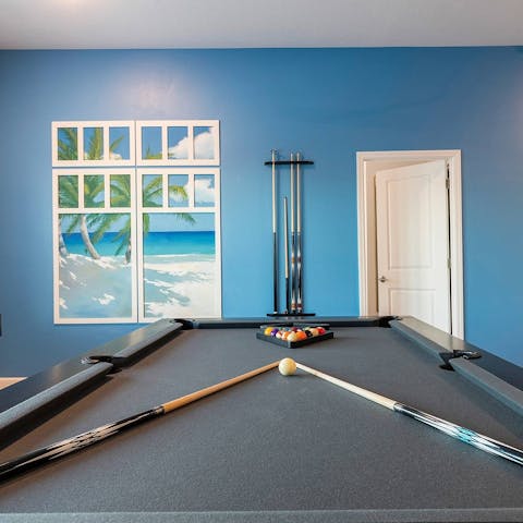 Pass the time with a game or two of pool
