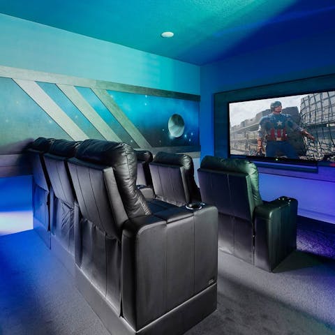 Watch your favourite movies in the home cinema