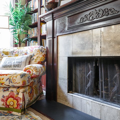 This warming fireplace