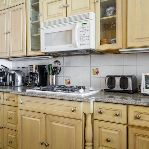 An impressive chef's kitchen