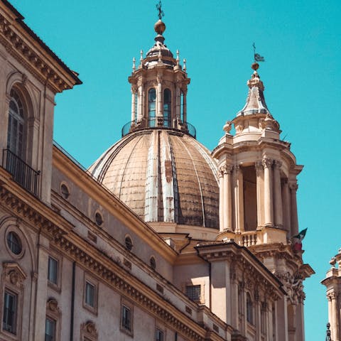 Explore Rome, including the iconic Piazza Navona, a short stroll away