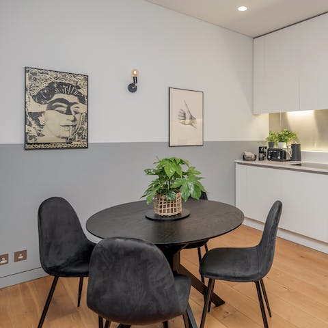 Sit down to a celebratory meal at home when you're not out sampling the capital's innovative food scene