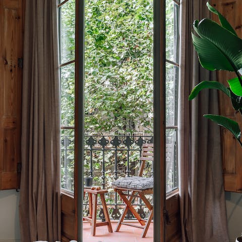 Enjoy your morning coffee on the balcony and take in the scenery
