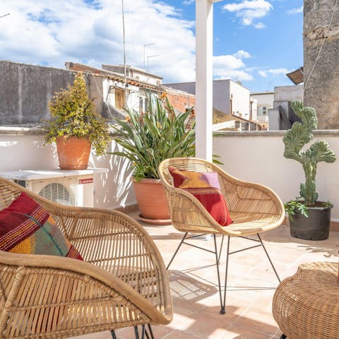 Spend sun-kissed evenings unwinding on the terrace