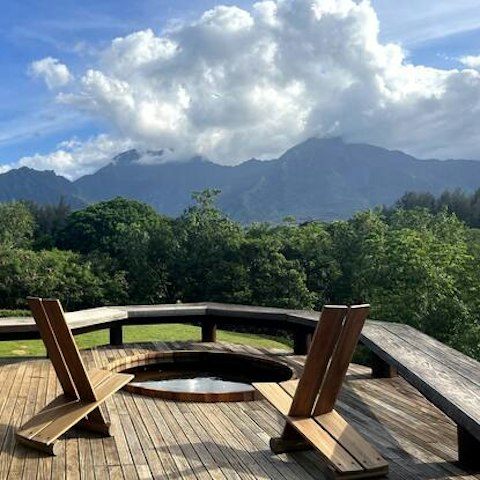 Soak up the views while soaking in the Jacuzzi
