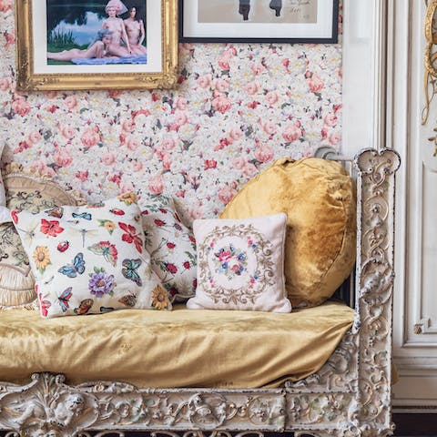 Lounge on the day bed with a good book